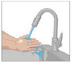 Wash hands thoroughly - Illustration