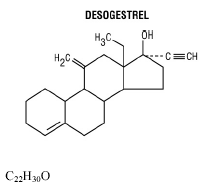 Cyclessa (desogestrel/ethinyl estradiol) Structural Formula Illustration