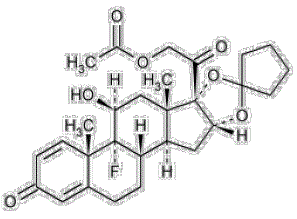 PrCYCLOCORT® (amcinonide) - Structural Formula Illustration