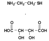 CYSTAGON® (cysteamine bitartrate) structural formula illustration