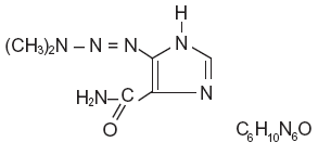 DTIC-Dome® 
  (dacarbazine)  Structural Formula Illustration