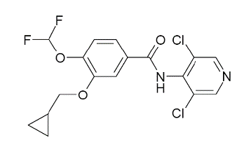 DALIRESP® (roflumilast) Structural Formula  Illustration