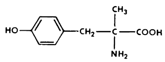 DEMSER® 
  (METYROSINE) Structural Formula Illustration