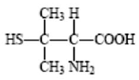 DEPEN® (penicillamine) Structural Formula  - Illustration