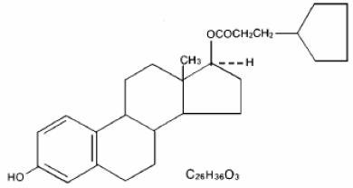 DEPO®-ESTRADIOL
  (Estradiol cypionate) Structural Formula Illustration