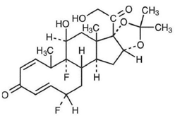 DermOtic® Oil (fluocinolone acetonide) Structural Formula Illustration