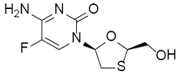 Emtricitabine - Structural Formula Illustration