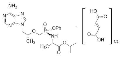 Tenofovir alafenamide - Structural Formula Illustration