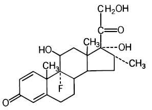 DEXTENZA® (dexamethasone) Structural Formula Illustration