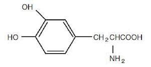 Levodopa Structural Formula - Illustration
