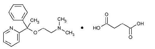 Doxylamine succinate - Structural Formula Illustration