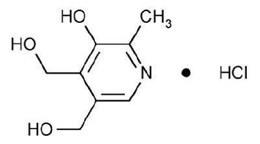 Pyridoxine hydrochloride - Structural Formula Illustration