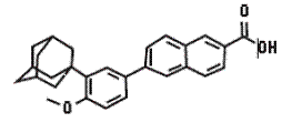 DIFFERIN® (adapalene) Structural Formula Illustration