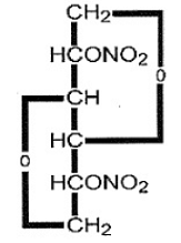 Dilatrate®-SR (isosorbide dinitrate) Structural Formula Illustration