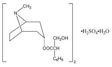 Atropine sulfate - Structural Formula Illustration