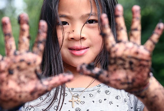 dirt has germs