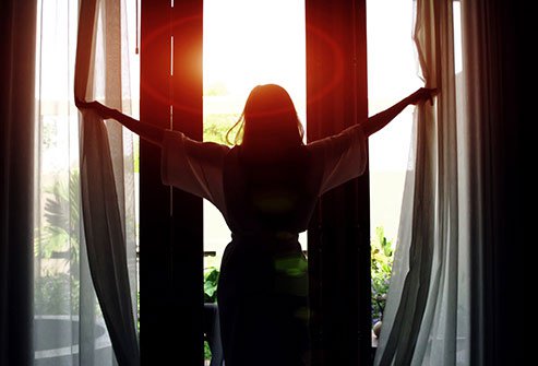 Daylight helps your body set its clock.
