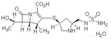 DORIBAX® (doripenem) Structural Formula Illustration