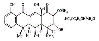 DORYX MPC (doxycycline hyclate) Structural Formula Illustration