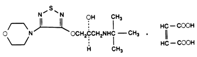 Timolol maleate - Structural Formula Illustration