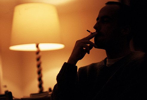 Smoking too close to bedtime may keep you up at night because tobacco is a stimulant.