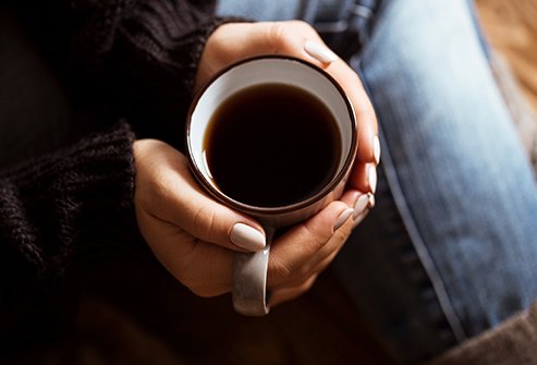 Indulge in a little caffeine to wake up, but not too much.