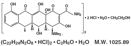 DOXY 100 & 200™(doxycycline) Structural Formula - Illustration