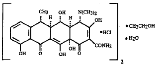 PERIOSTAT® (doxycycline hyclate) Structural Formula Illustration