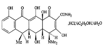 Doxycycline Hyclate Delayed-Release Structural Formula Illustration