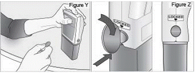 Remove the DUOPA cassette from the pump - Illustration