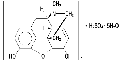 DURAMORPH
  (morphine sulfate) Structural Formula Illustration