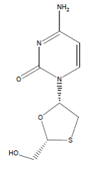 Lamivudine - Structural Formula Illustration