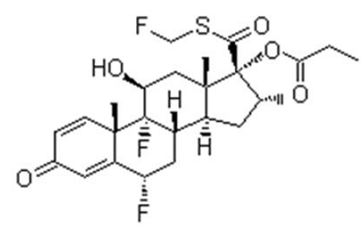 Fluticasone propionate - Structural Formula Illustration