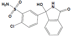 Chlorthalidone - Structural Formula Illustration