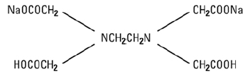  ENDRATE (edetate disodium) Structural Formula Illustration