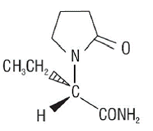 ELEPSIA™ XR (levetiracetam) Structural Formula Illustration