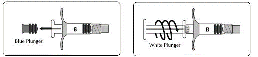 Open the sterile safety needle package by peeling back the paper tab  - Illustration