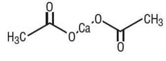 ELIPHOS® Tablets (calcium acetate) Structural Formula - Illustration