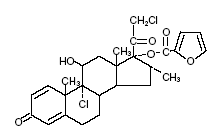 ELOCON® (mometasone furoate) structural formula illustration