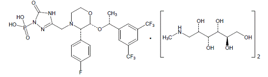 EMEND (fosaprepitant) Structural Formula  - Illustration