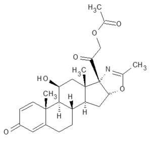 EMFLAZA (deflazacort) Structural Formula Illustration