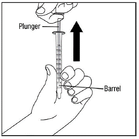 Remove the oral dispenser from the bottle adapter by gently twisting the oral dispenser while pulling it straight up - Illustration