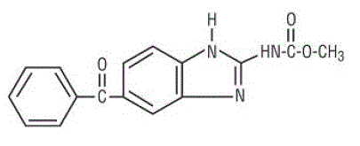 Emverm™(mebendazole) Structural Formula Illustration