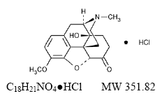 Oxycodone structural formula illustration