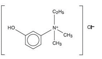 Edrophonium chloride - Structural Formula Illustration