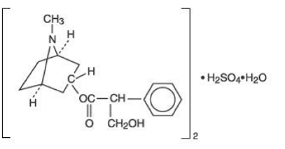 Atropine sulfate - Structural Formula Illustration