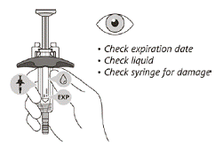 Check the syringe - Illustration