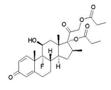 Betamethasone dipropionate - Structural Formula Illustration