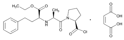 EPANED (enalapril maleate) Structural Formula Illustration