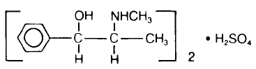 EPHEDRINE SULFATE Structural Formula Illustration